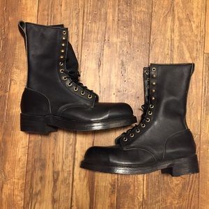 Men’s Steel Toe Leather Upper Work Boot Size 8